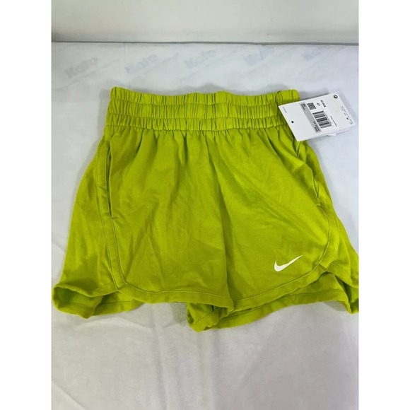 Nike Pants - Nike Dri-FIT High-Waisted Training Shorts Girls M Green DX4965-308 New‎
